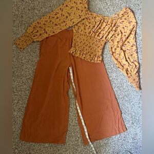 ‼️BOGO H&M Women's Terracotta Wide Leg Pants